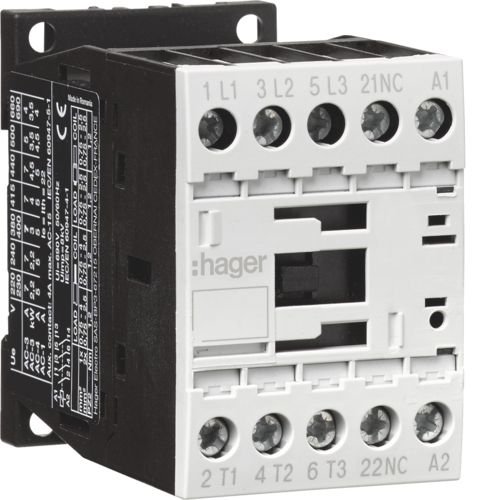 Контактор Hager EV01201C 12A 220В/АС3 3нв+1нз
