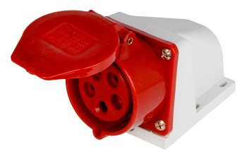 Розетка стаціонарна e.socket.pro.5.32, 5п., 380В, 32А (125) E.Next p012008