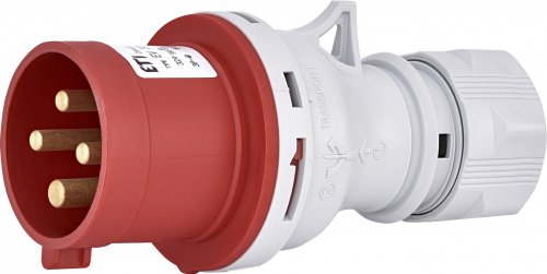 ETI 004482017 вилка промышленная EV 1643 3P+PE 16А 400В IP44