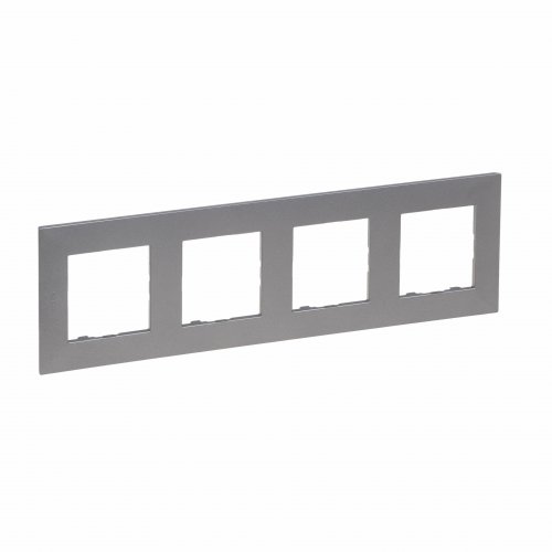 Рамка 4Х Legrand Niloe Step 863494 сталь