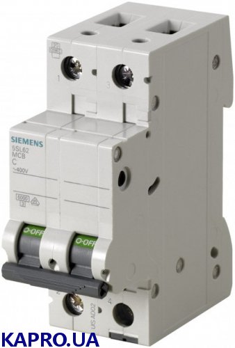Вимикач автоматичний 2-п Siemens 5SL6240-7 C 40A