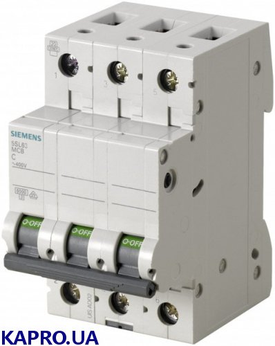 Выключатель автоматический 3-п Siemens 5SL6325-7 C 25A