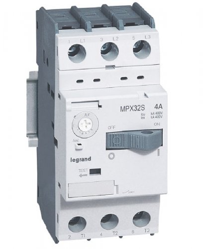 Автомат захисту електродвигуна 3-п legrand 417307 MPX³ 32S 2.5-4.0A