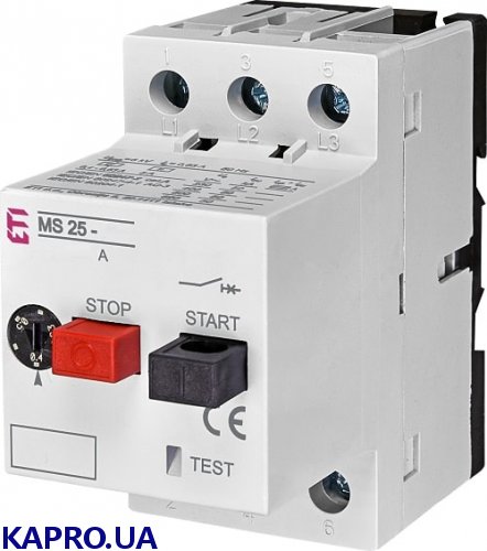 Автомат защиты электродвигателя 3-п MS25-0.63 ETI 4600040