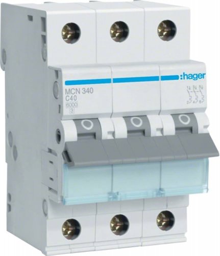 Выключатель автоматический 3-п Hager 6kA MCN340 C 40A