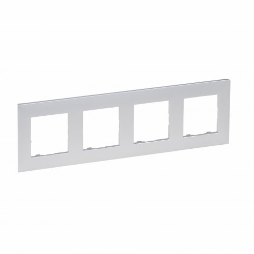 Рамка 4Х Legrand Niloe Step 863394 алюміній