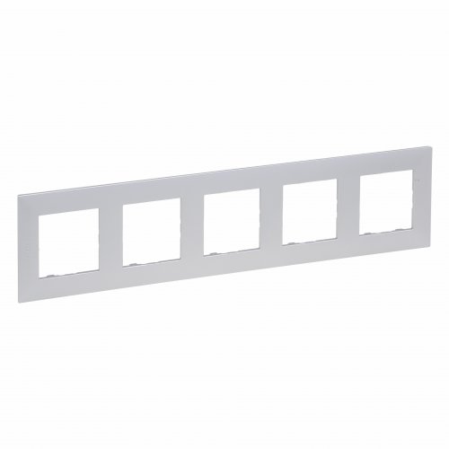 Рамка 5Х Legrand Niloe Step 863395 алюминий