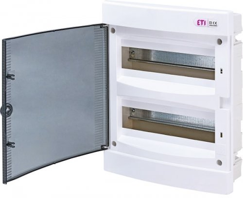 Корпус встроенный пластиковый ECM 24PT IP40, прозрачная дверца, ETI 001101012