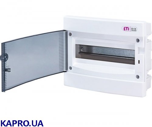 Корпус встроенный пластиковый ECM 18PT IP40, прозрачная дверца, ETI 001101018