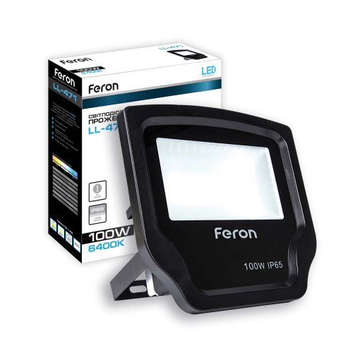 Світлодіодний прожектор Feron LL-471 100Вт 6400K IP65 чорний