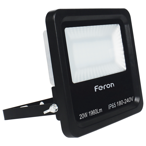 Світлодіодний прожектор Feron LL-620 20Вт 6400K IP65 чорний