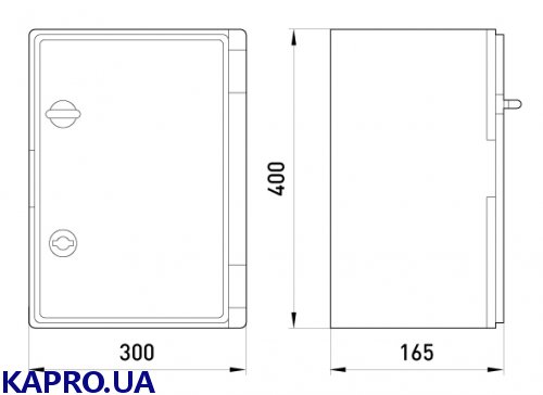 Корпус ударопрочный с АБС-пластика IP65 E.Next e.plbox.300.400.165.blank CP5003
