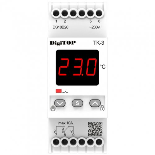Терморегулятор з виносним датчиком DigiTop ТК-3