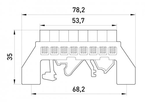 Шина нулеваяe в изолированном корпусе e.bsi.pro.2.8 E.Next p0650012