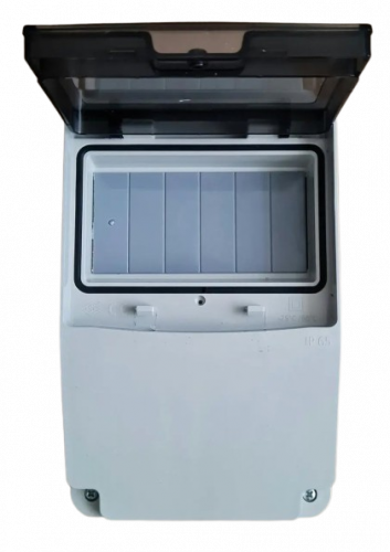 Бокс під комбінацію автоматів (6 модулів) та розеток 220x130x115 IP65 CET-SAN KB.0481