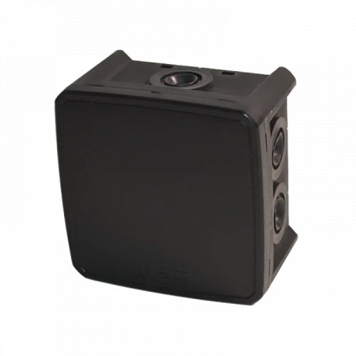 Коробка монтажна для відкритого встановлення 75х75х48 мм (зовн. 90х90х51 мм) IP54 чорна UEC JB-075-075-048-G-IP54-BL