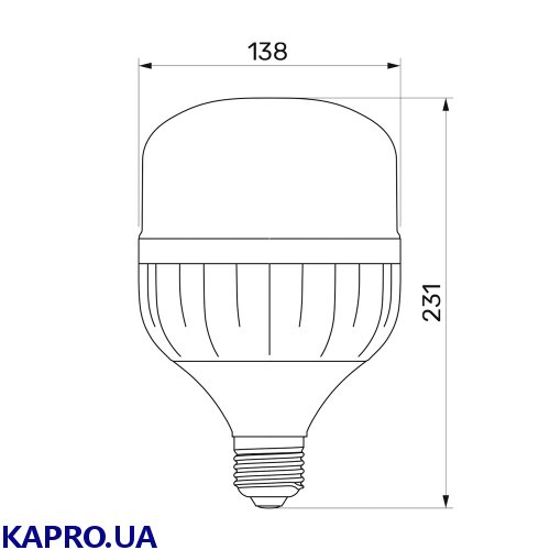 Лампа светодиодная TITANUM A138 50W E27 6500К
