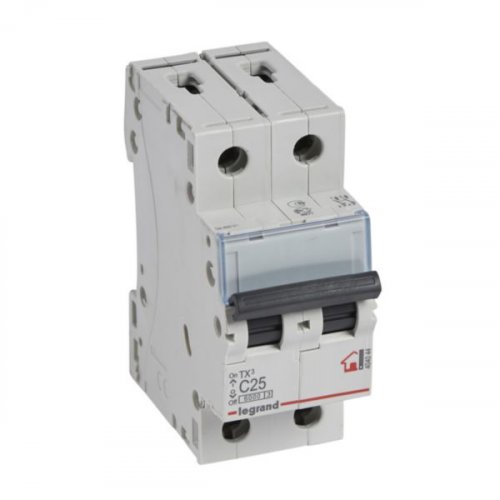 Вимикач автоматичний 2-п Legrand TX³ C 25A (404044)