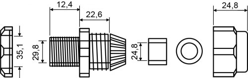A0150050008 АСКО кабельный ввод PG29
