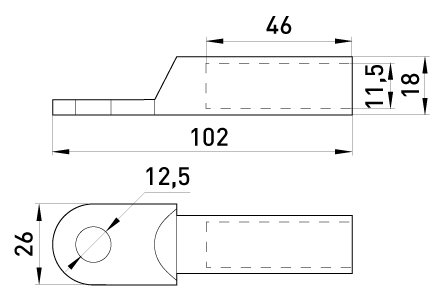 Наконечник алюмінієвий e.end.stand.a.70 E.Next s020006