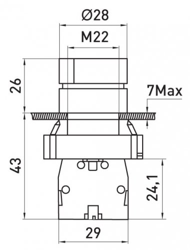 Перемикач із фіксацією e.mb.bd33 "1-0-2" 2NO E.Next p0810134