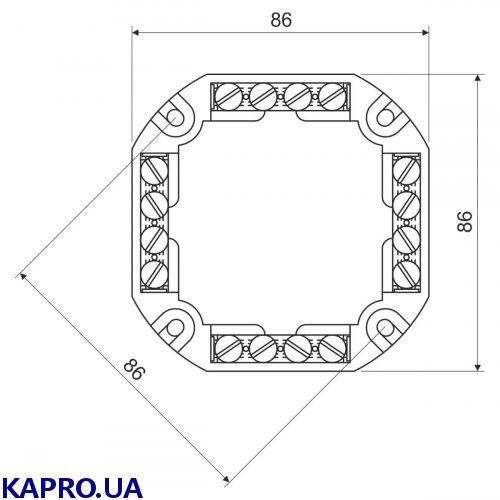 Клеммная колодка 16x4 мм² KOPOS S-96_FB