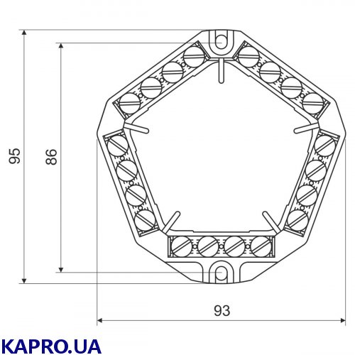 Клеммная колодка 20x4 мм² KOPOS SP-96_FB