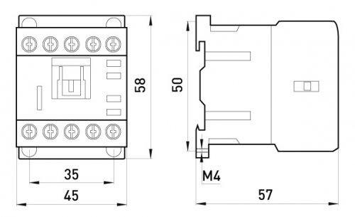 Мініконтактор e.industrial.ukc.12M.220.NO, 12А, 220В E.Next i.0090018