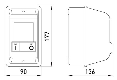 Контактор в оболонці e.industrial.ukq.12mb.230V, 12A IP55 E.Next i0100013