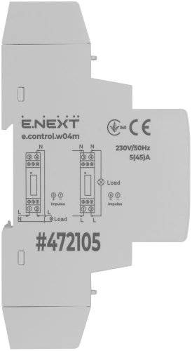 Счетчик электроэнергии 1-однофазный e.control.w04m 5(45)А класс 1.0 (некоммерческий)