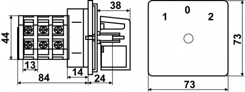 Перемикач кулачковий ПКП Е9 25А/3.833 (1-0-2) АСКО-УКРЕМ A0110010016